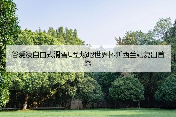 谷爱凌自由式滑雪U型场地世界杯新西兰站复出首秀